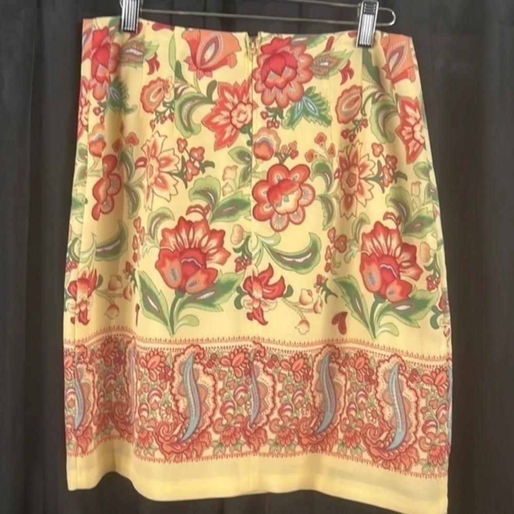 Colorful floral faux wrap skirt from Mix IT.